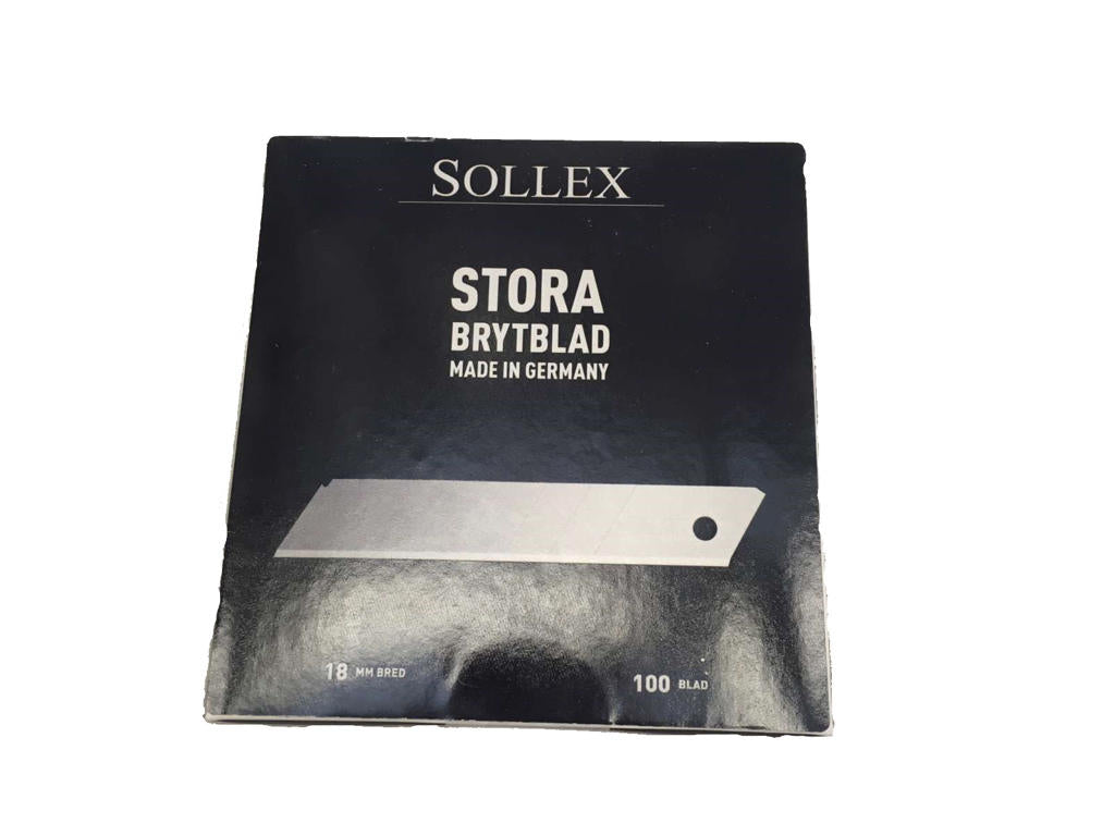 Sollex 18mm Knivblad "Brytblad" 100st