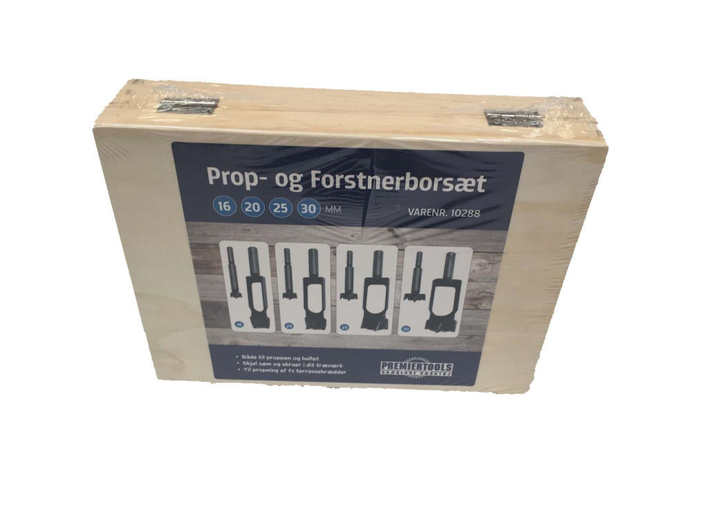 Pluggborr och forstnerborr Set 16/20/25/30mm