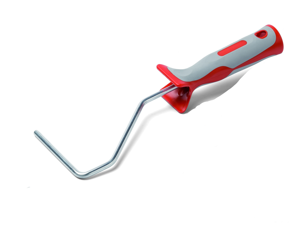 Rollerbygel Röd / Grå (kort) 10cm