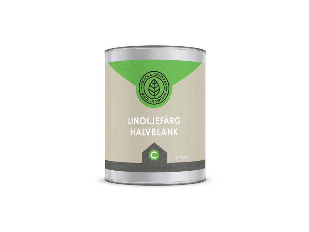Selder Linoljefärg komoxidgrön HB 0.9 L