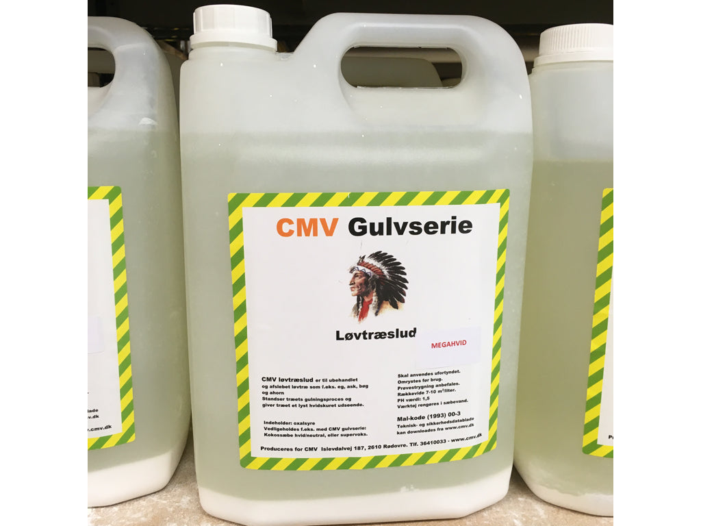 Lövträds Lut "Mega Vit" 5 L