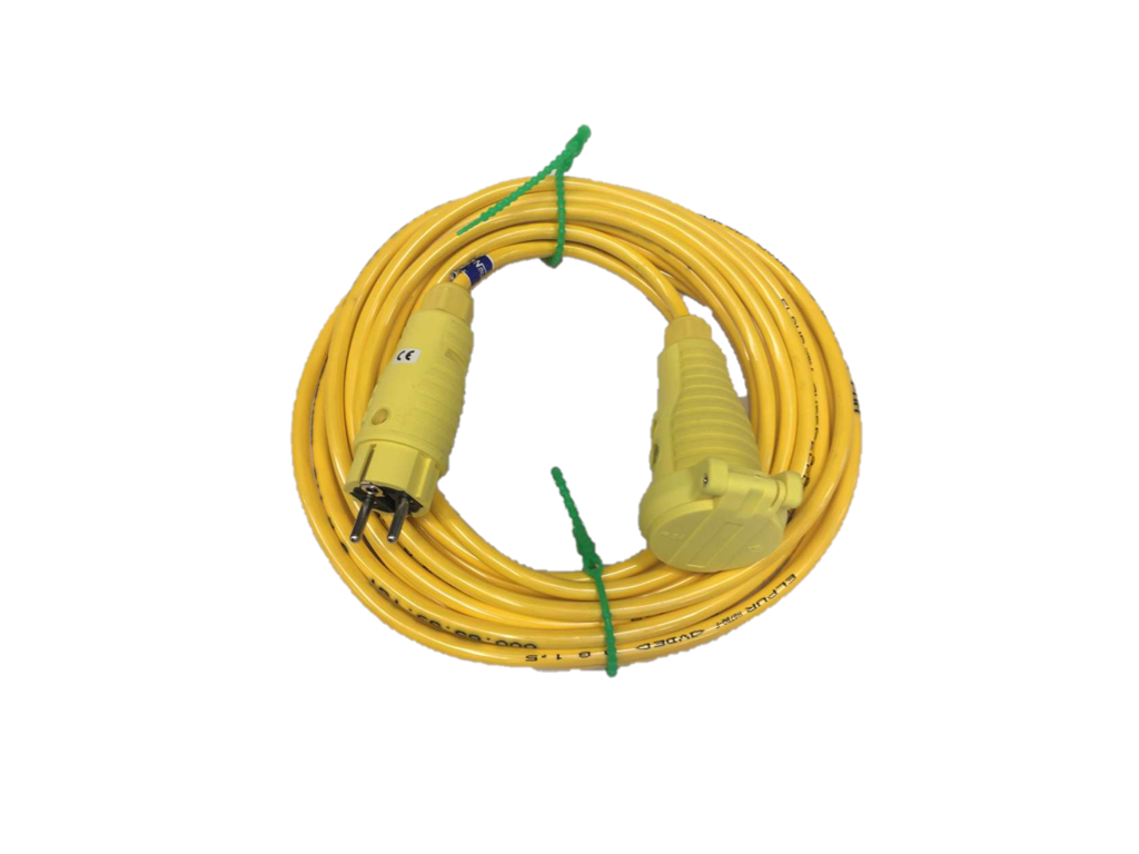 3/h6 Gul förlängningskabel (Hummel) komplett 2,5