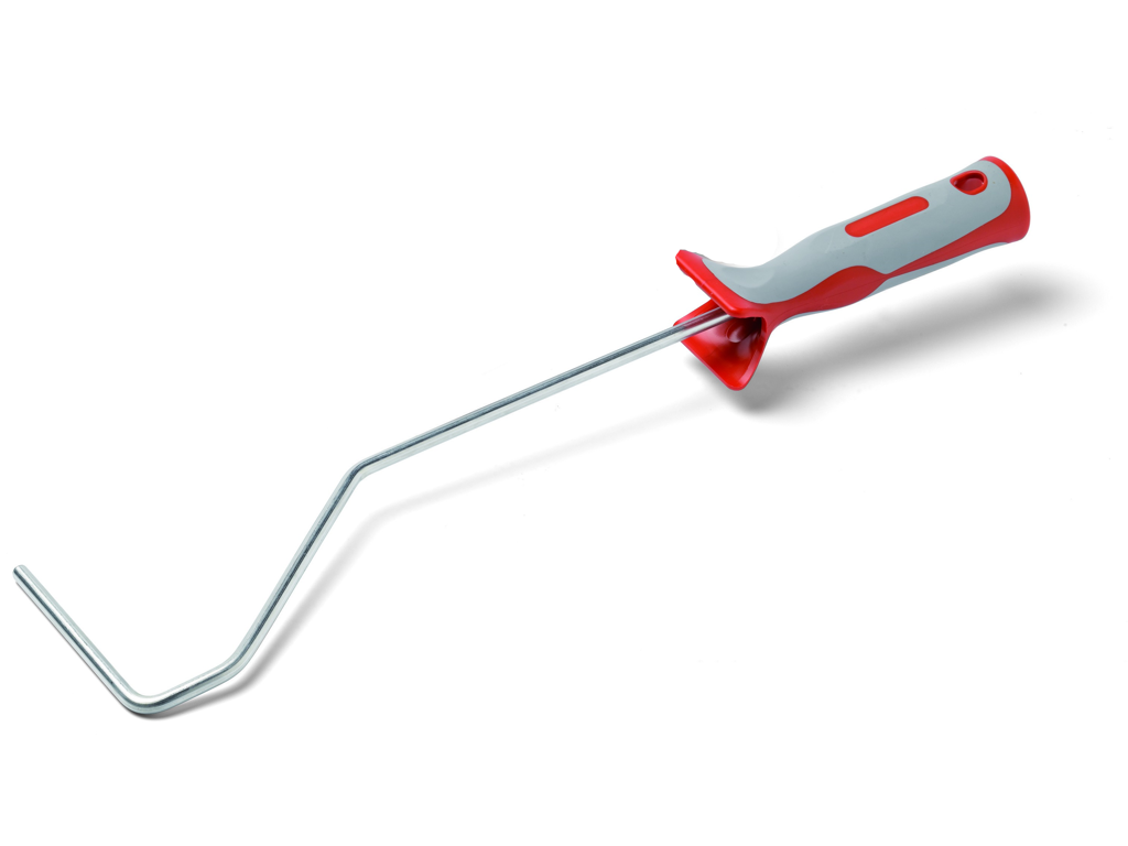 Rollerbygel Röd / Grå (lång) 10cm