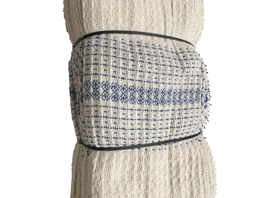 Skurtrasa med blå ränder 50x50