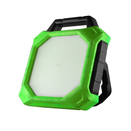 Grön LED Lampa 20W m/Batteri